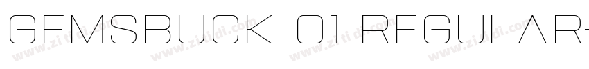 gemsbuck 01 regular字体转换
